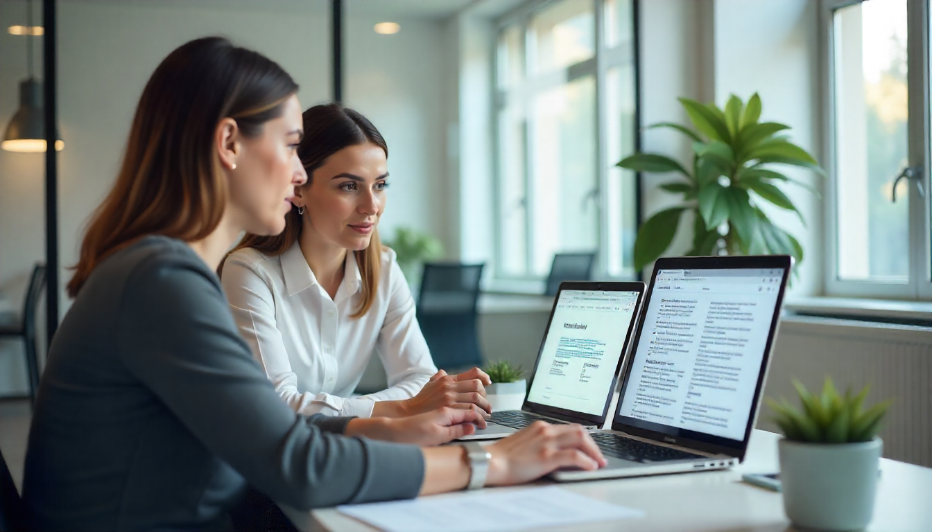 Hebrew translation team working on certified and technical documents