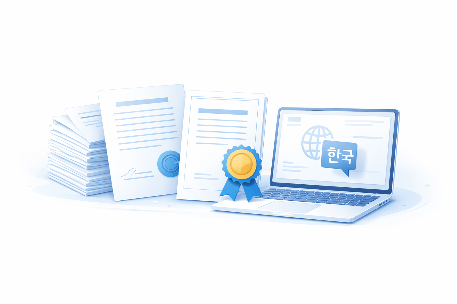 Korean translation services for documents and business content